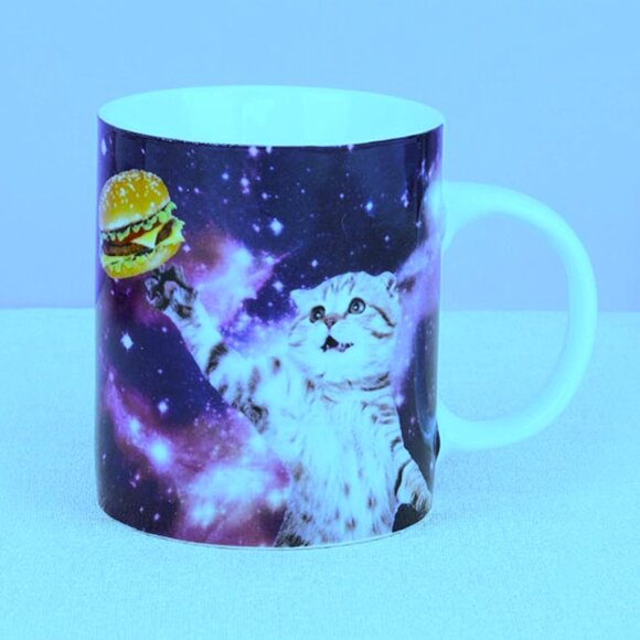 Cat Cheeseburger In Space Mug - Picture 6 of 8